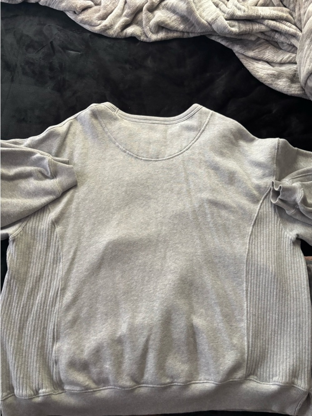aerie Light Gray Pullover Sweatshirt - Picture 2 of 3